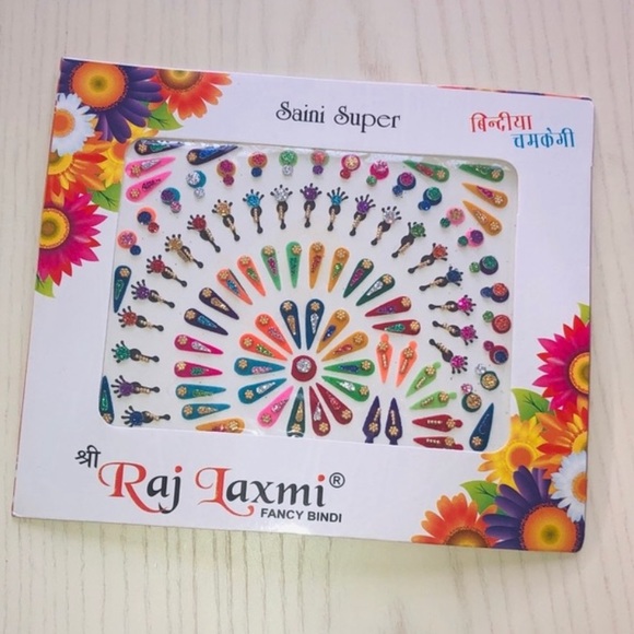 NEW - COLORFUL FANCY BINDI PACK - Picture 3 of 3